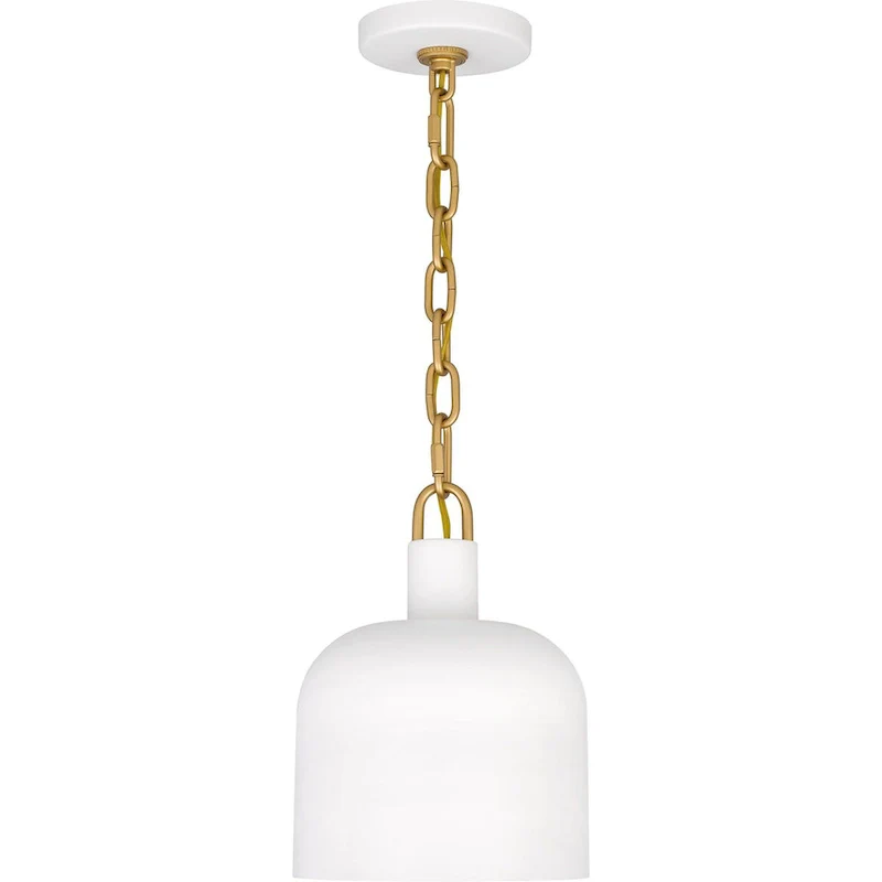 Raquel 1-Light Matte White Mini Pendant Light