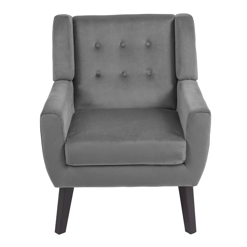Velvet Upholstered Armchair Tufted Accent Chairs Set of 2