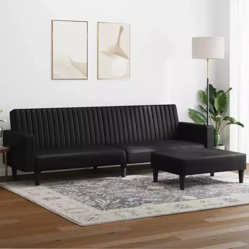 vidaXL Sofa Set Black