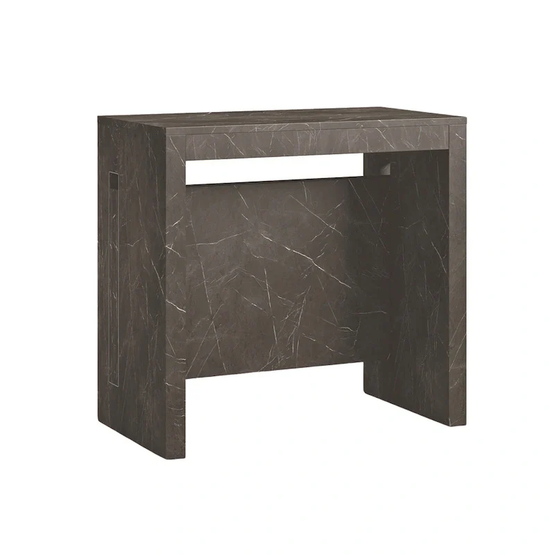 Modern Extendable Console Table Dining Table - 31.5 W x 17.5 D x 30 H ( Ext: 17.5 - 73 W )