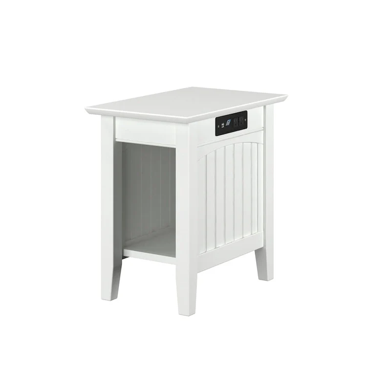 Nantucket Chair Side Table with Built-in Charger