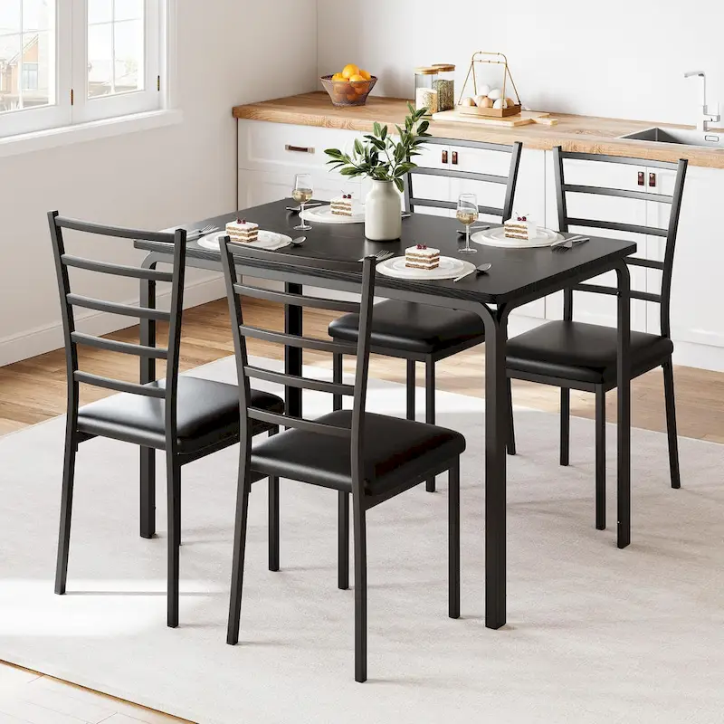 5 Piece Dining Table Set for 4