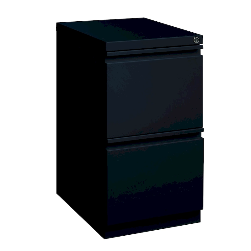 Hirsh 20-inch-deep Steel Mobile Two-drawer File Pedestal with Lock