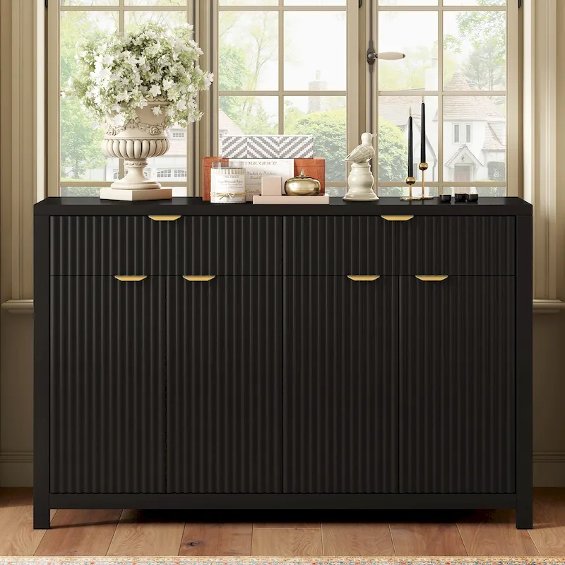 Storage Sideboard Cabinet with 3-Level Adjustable Shelves