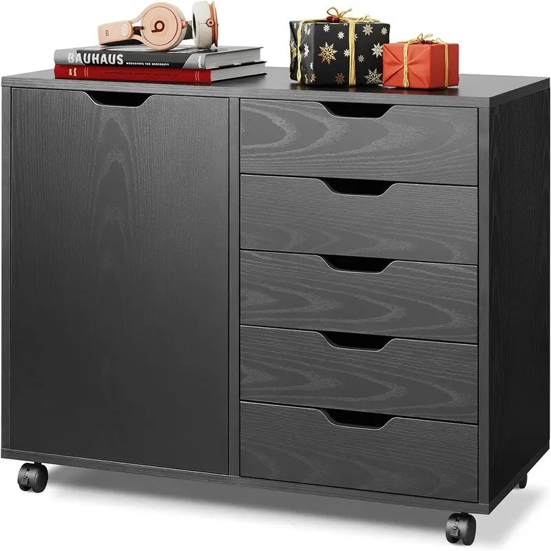 5-Drawer Wood Dresser Chest - 15.8 D x 30.8 W x 25.5 H
