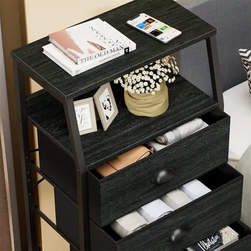 White Dresser with 5 Drawers