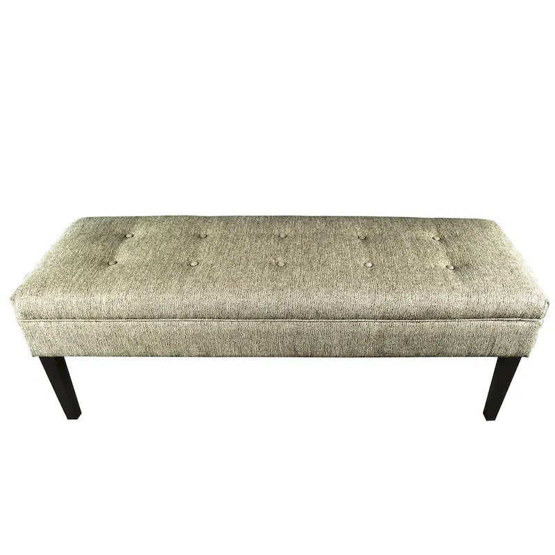 Button Tufted Upholstered Bench - 55 Long - Multiple Colors