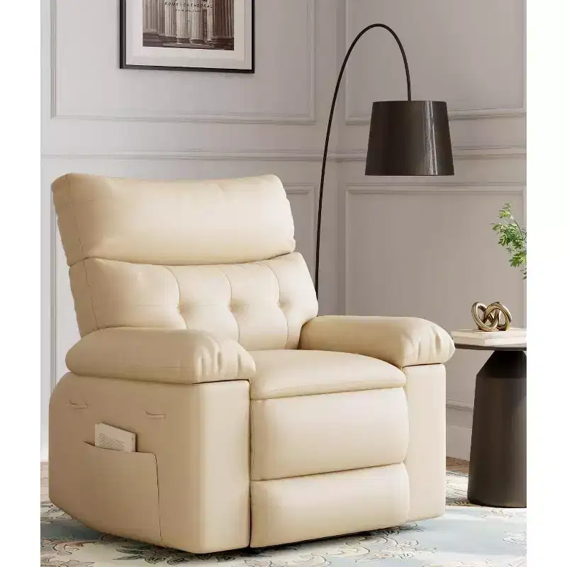 Recliner Chair, Swivel Rocker Recliners, 360 Swivel Reclining Chair with Heat and Massage