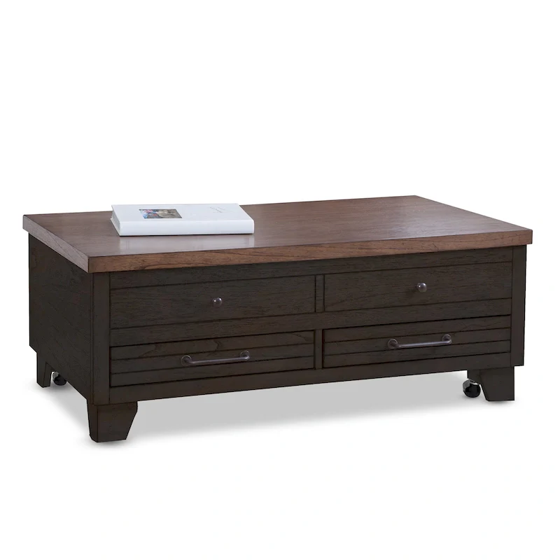 Steve Silver Two-tone Wood Lift-Top Coffee Table with Casters