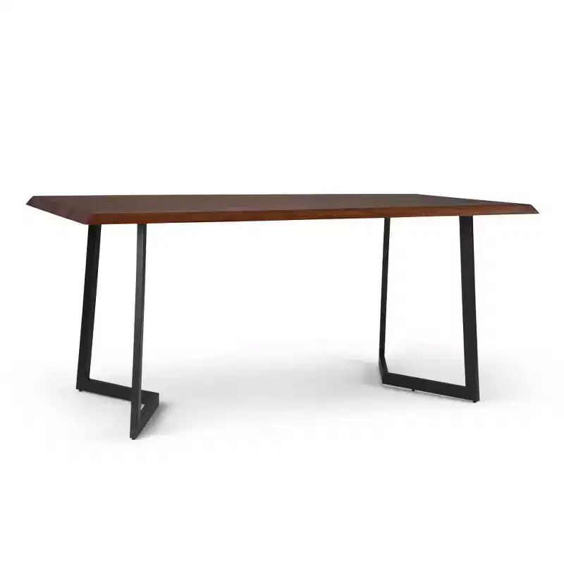 Hathaway Dining Table with Inverted Metal Base - WyndenHall