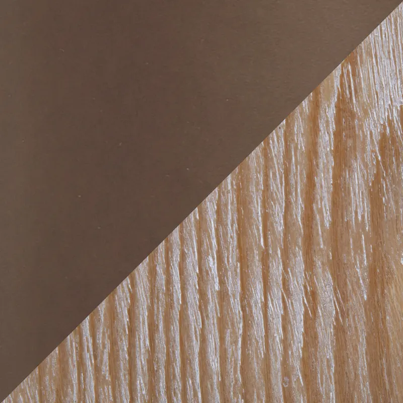 Ellul Industrial Chair in Dark Walnut Wood and Black Metal - N/A