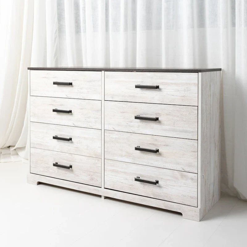 Contrasting Woodgrain Chest of Drawers