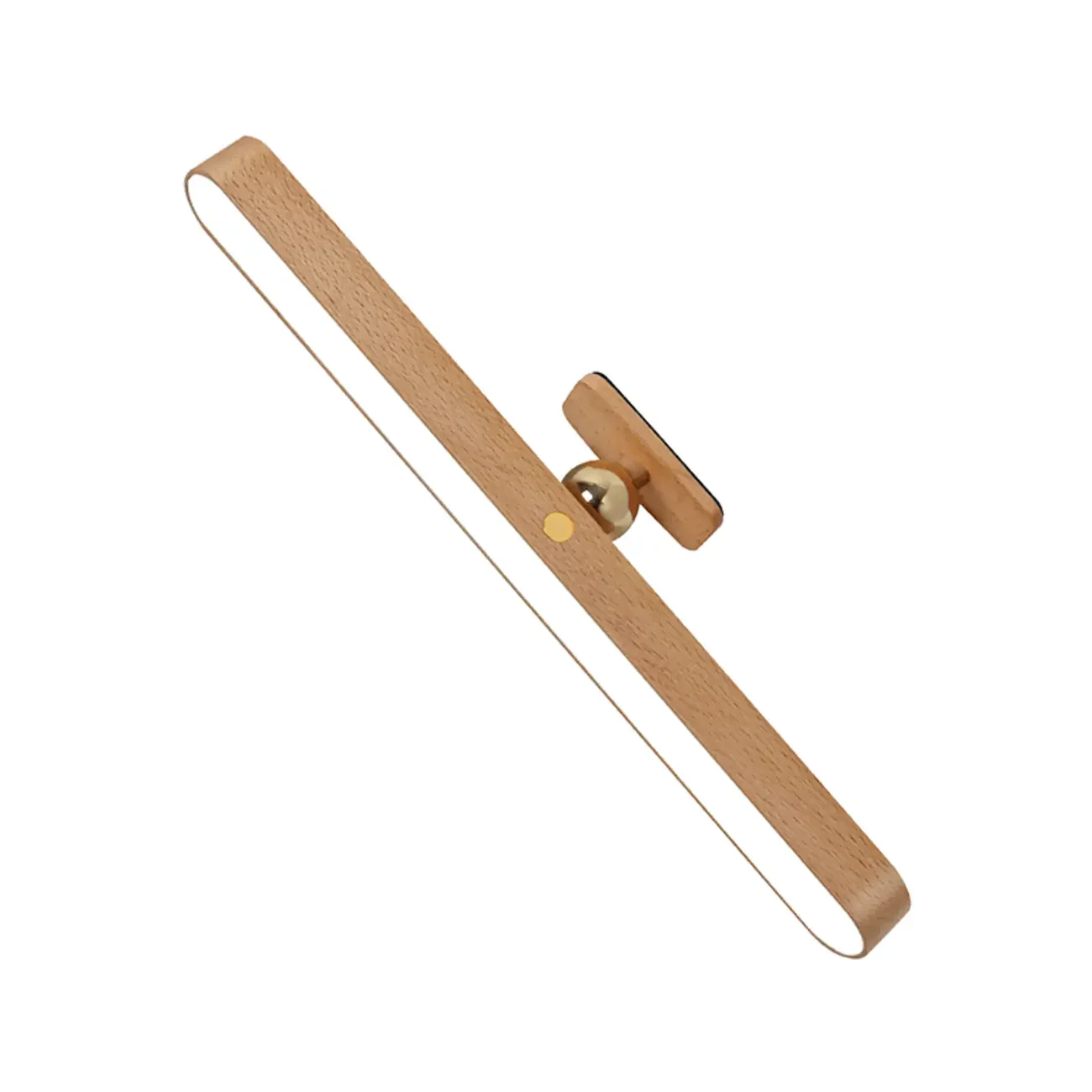 Minimalist Natural Wood Straight LED Vanity Light