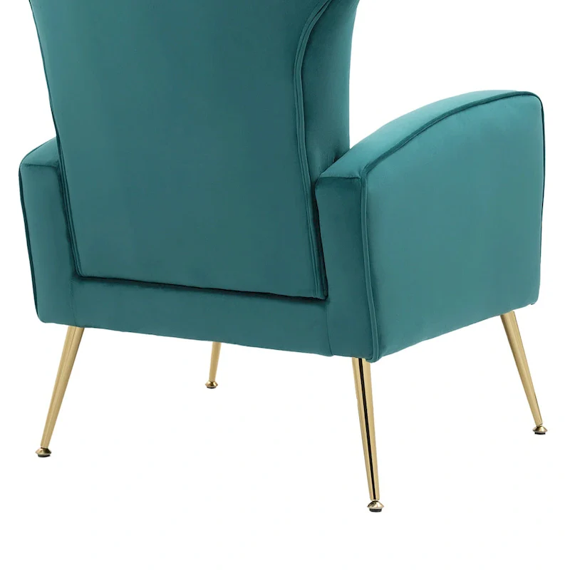 Upholstered Wingback Accent Chair - 26.4 W x 37.8 H x 32.6 D