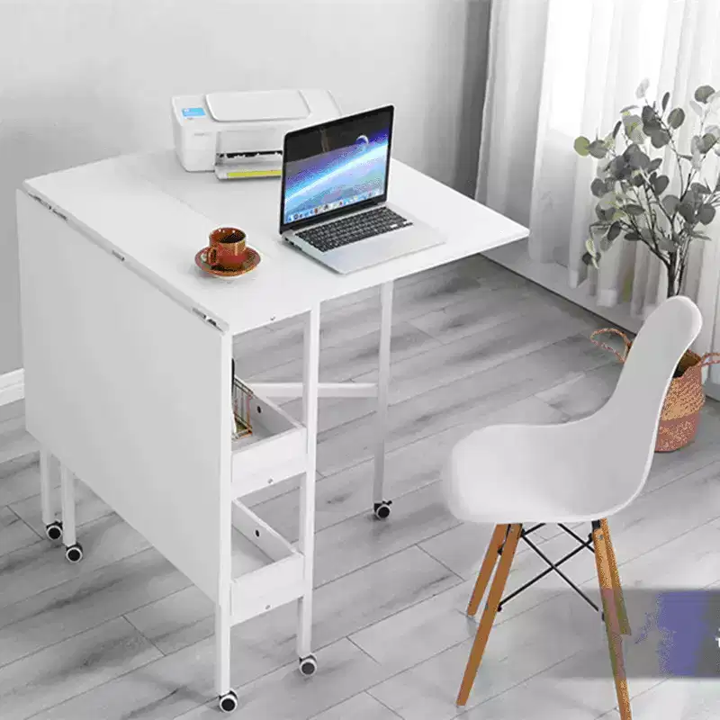 Erommy Home Hobby Craft Table for Home Office Sewing Room Craft Room, Fixed Height 35.5in