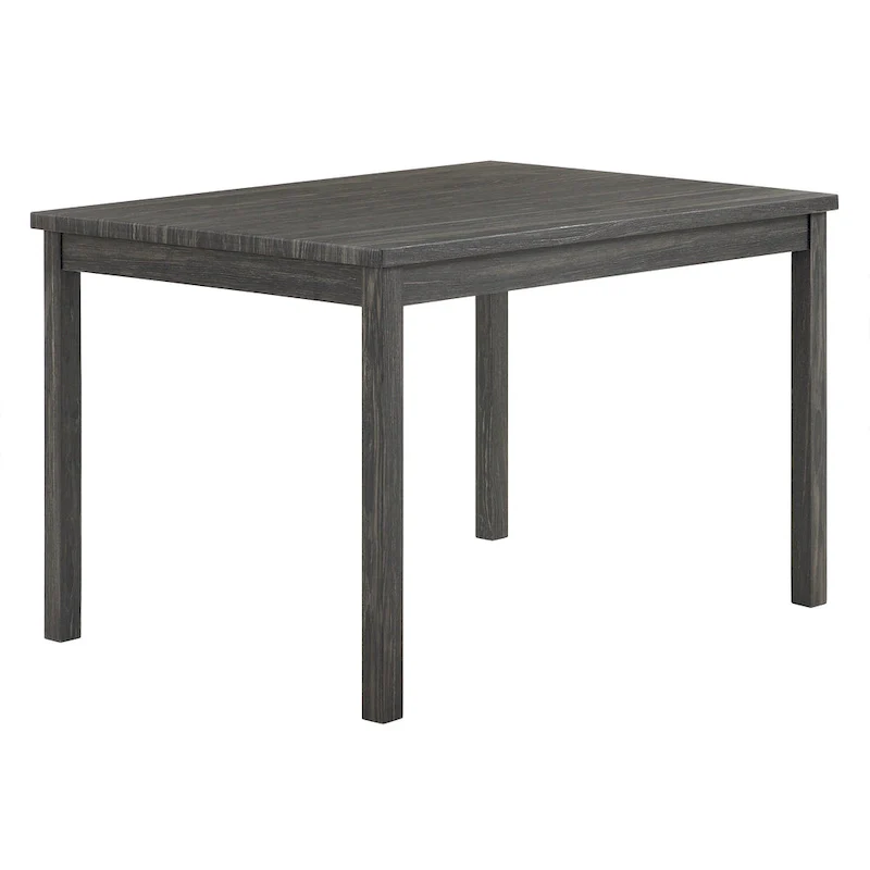 Rustic Style 5-Piece Dining Set with Rectangular Small Space Table and 4 Upholstered Dining Chairs