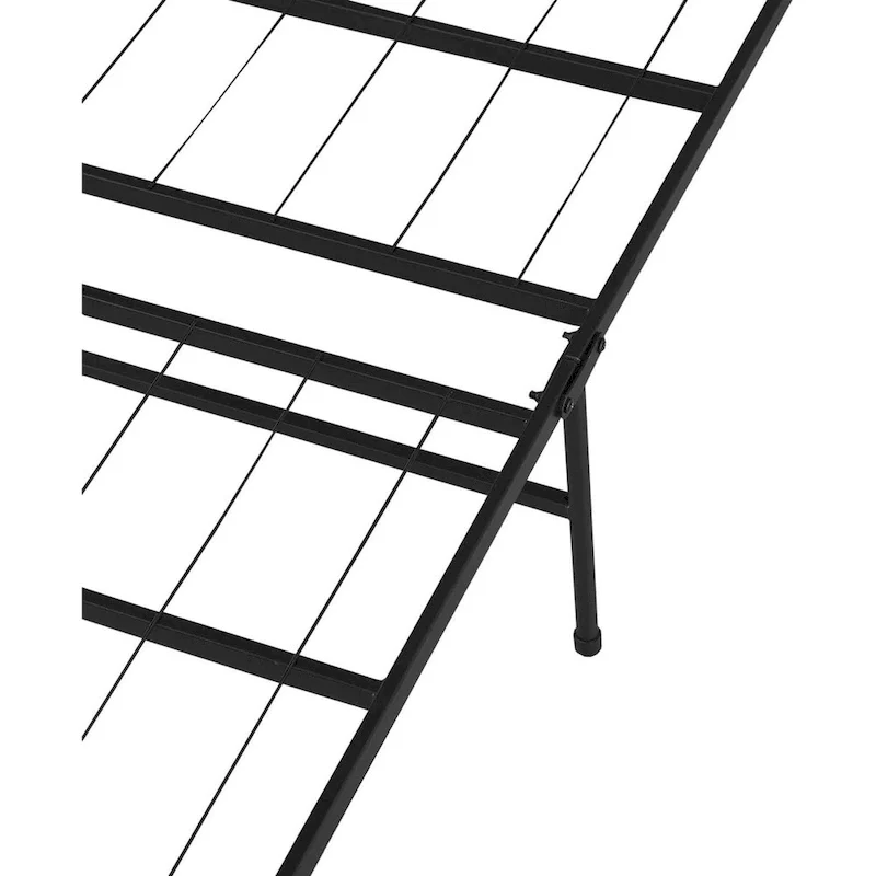 Heavy Duty Foldable Bed Frame with Steel Metal Slats Mattress Foundation