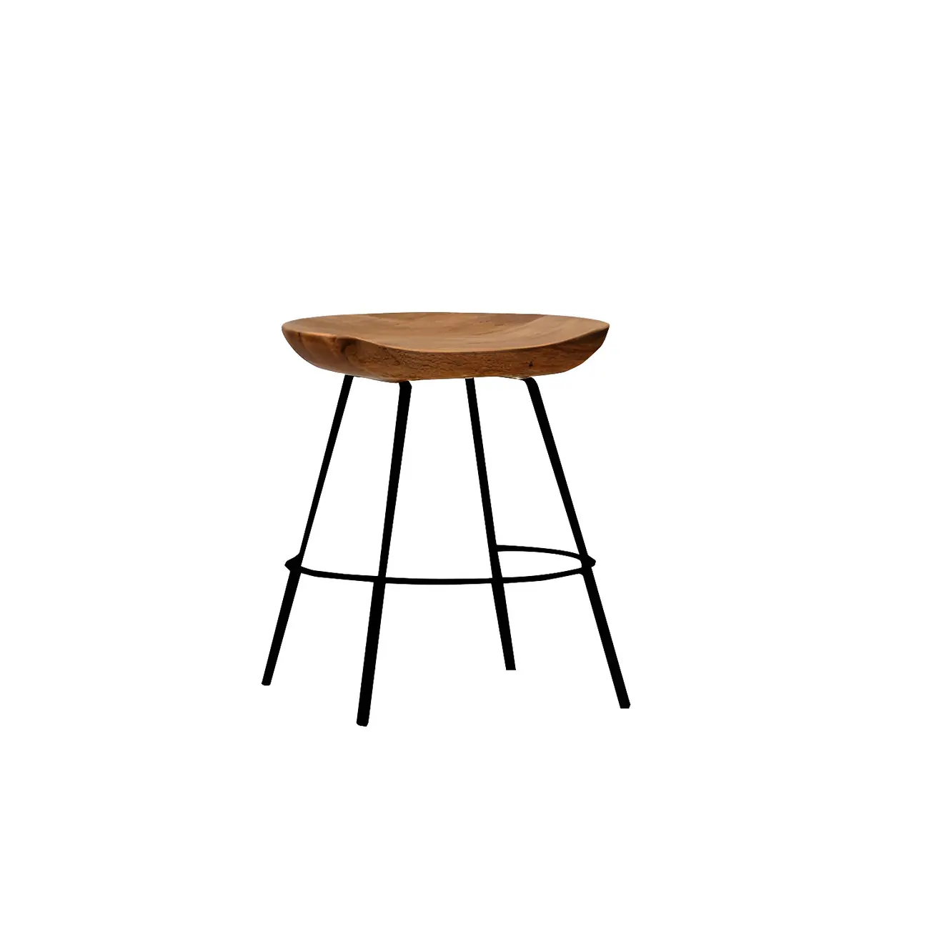 Modern Solid Wood Counter Height Bar Stools