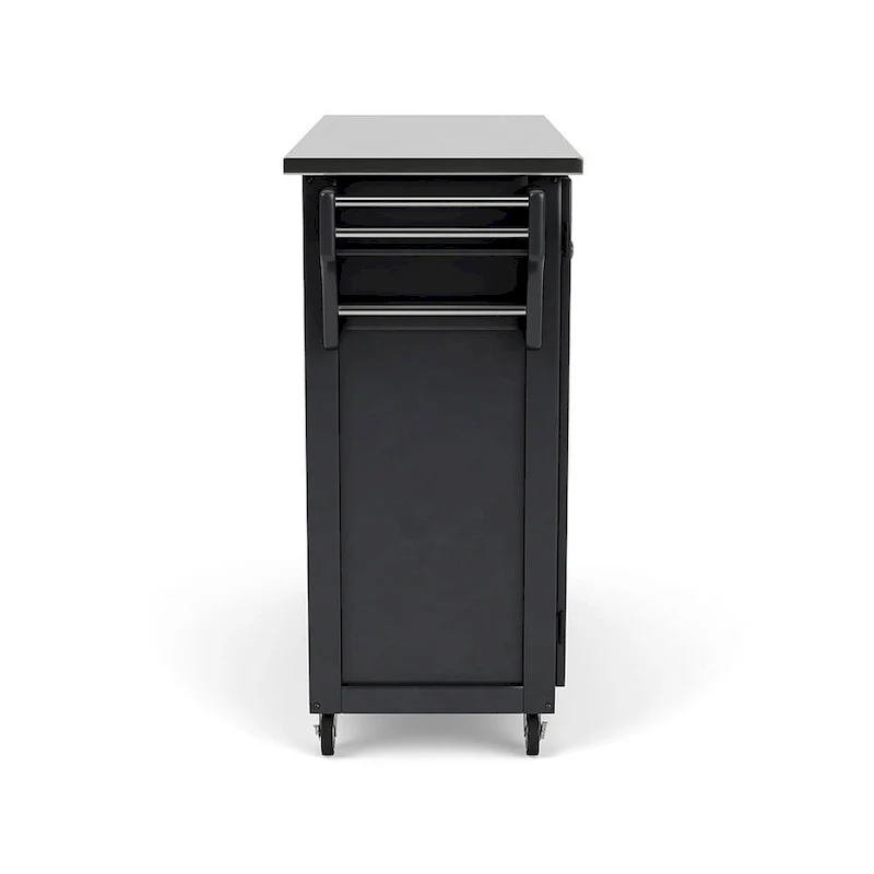 Create-a-Cart Black Kitchen Cart