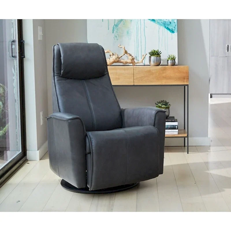 Leather Swing Recliner