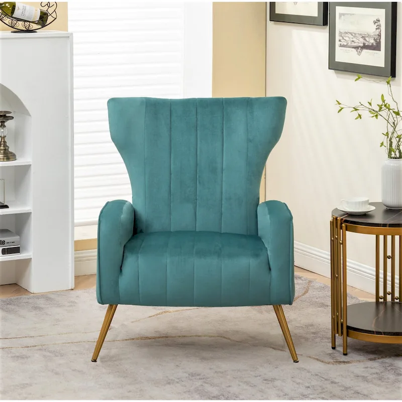 Kaleigh 27.6W Velvet Square Arm Sofa Chair