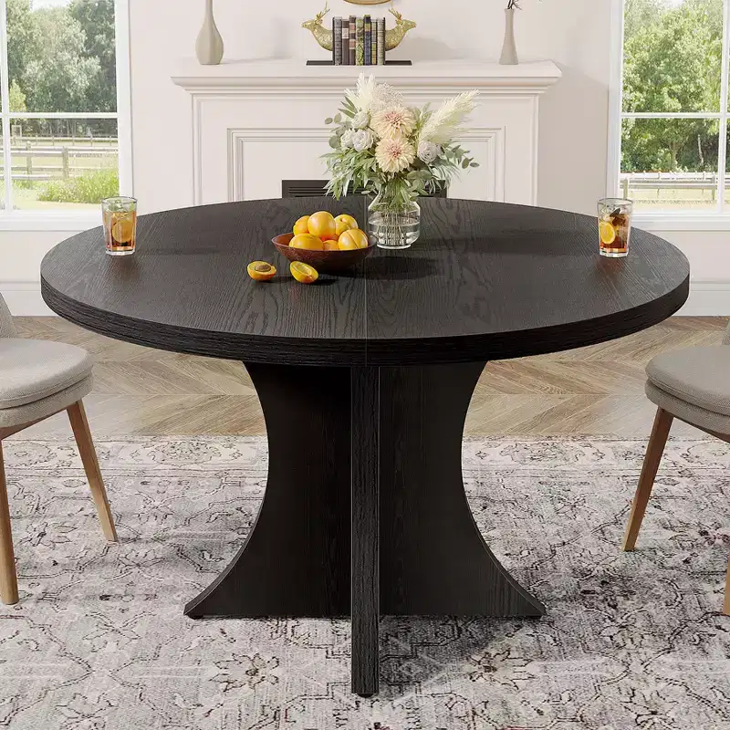 Tribesigns 47 Dining Room Table for 4-6 People, Wood Dinner Table