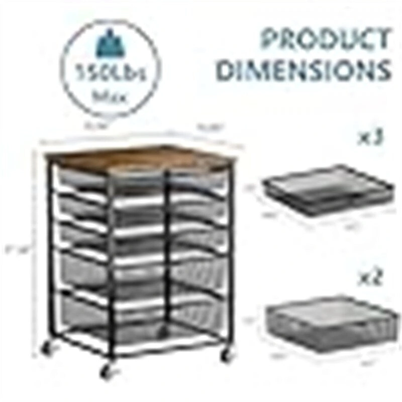 Printer Stand with Charging Station - 18.9 D x 20.86 W x 27.36 H