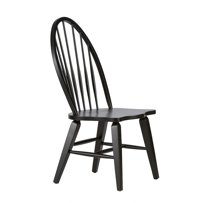 Black Windsor Back Side Chair - Set of 2
