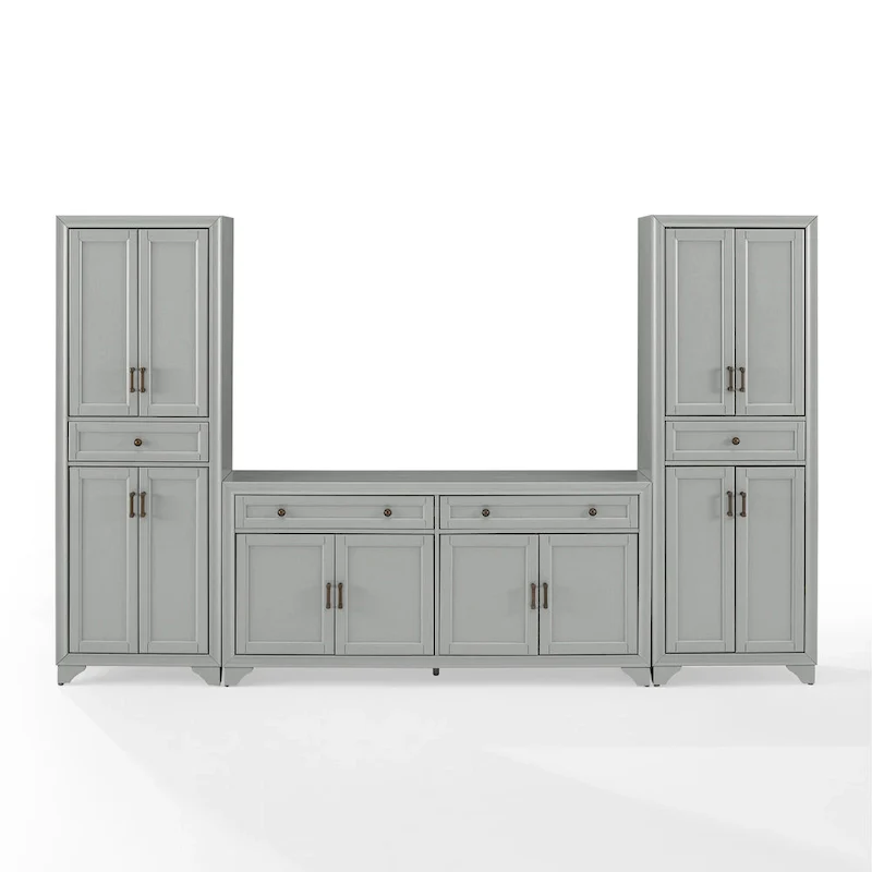 Crosley Tara 3-piece Sideboard and Pantry Set - 15x108.5x67.75