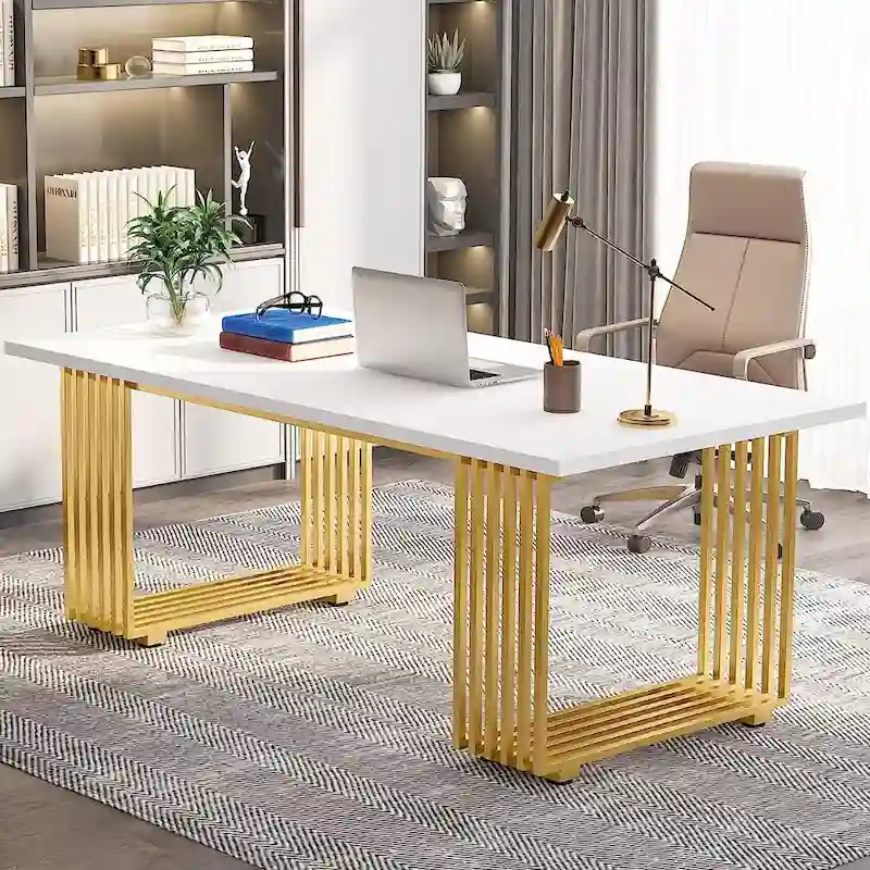 70.9 Modern Home Office Desk, Computer Executive Desk