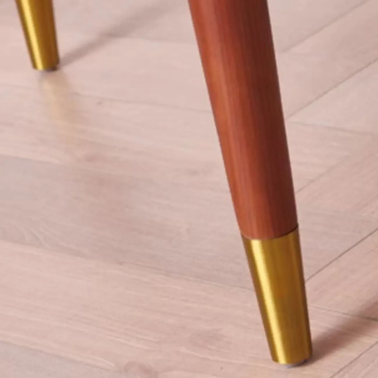 Glam Flannel High Back White Arm Accent Chair