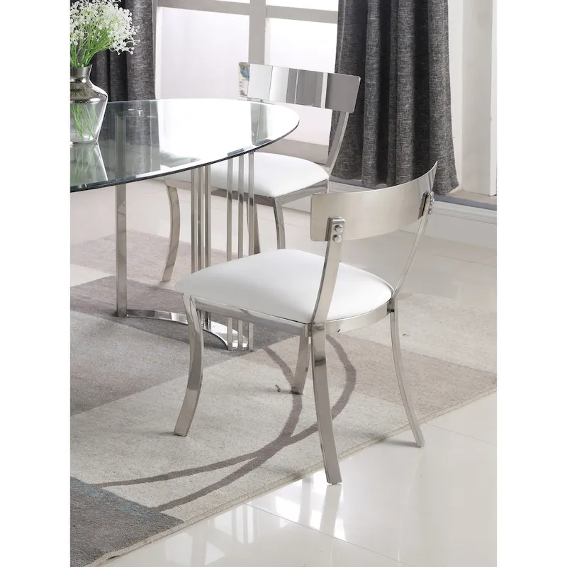 Somette Melanie Curved Back Dining Chair, Set of 2