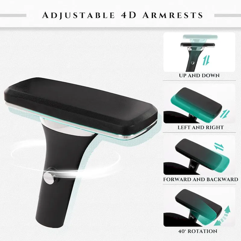 Big and Tall Heavy Duty Ergonomic Mesh Office Chair 500lbs with Wide Thick Seat