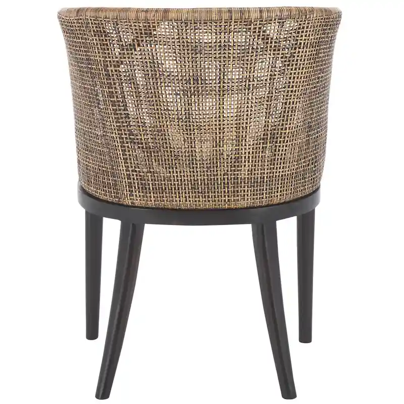 SAFAVIEH Olafia Dining Brown/ Black Arm Chair - 22.3