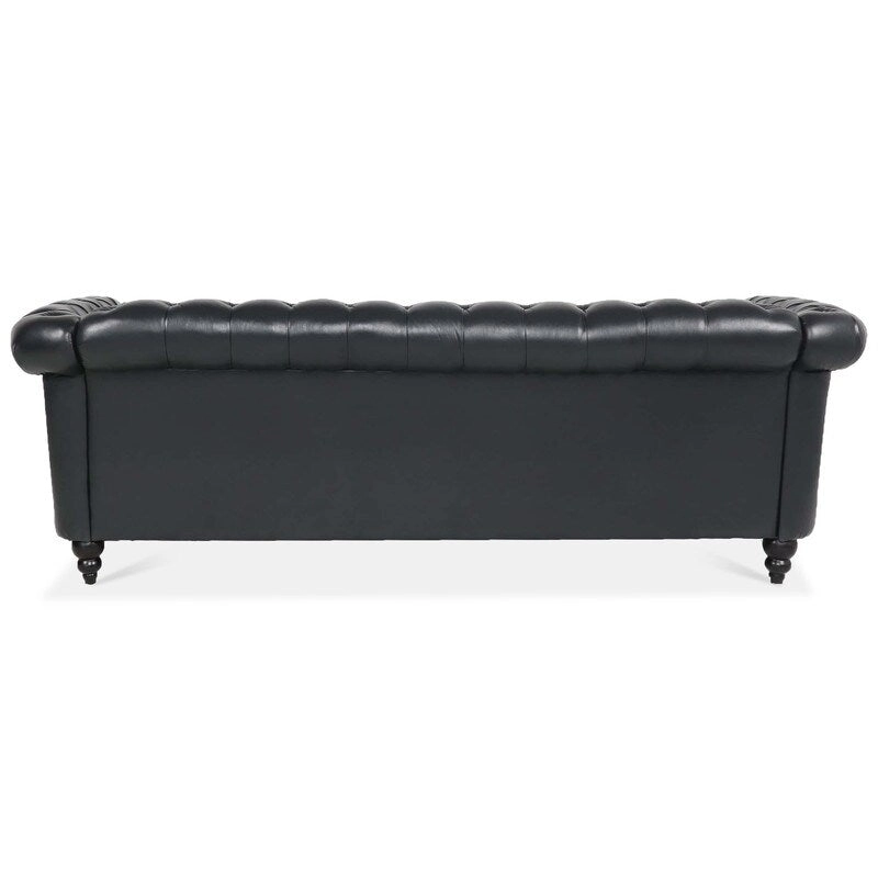 GEITIN 84.65 PU Rolled Arm Chesterfield 3 Seater Sofa