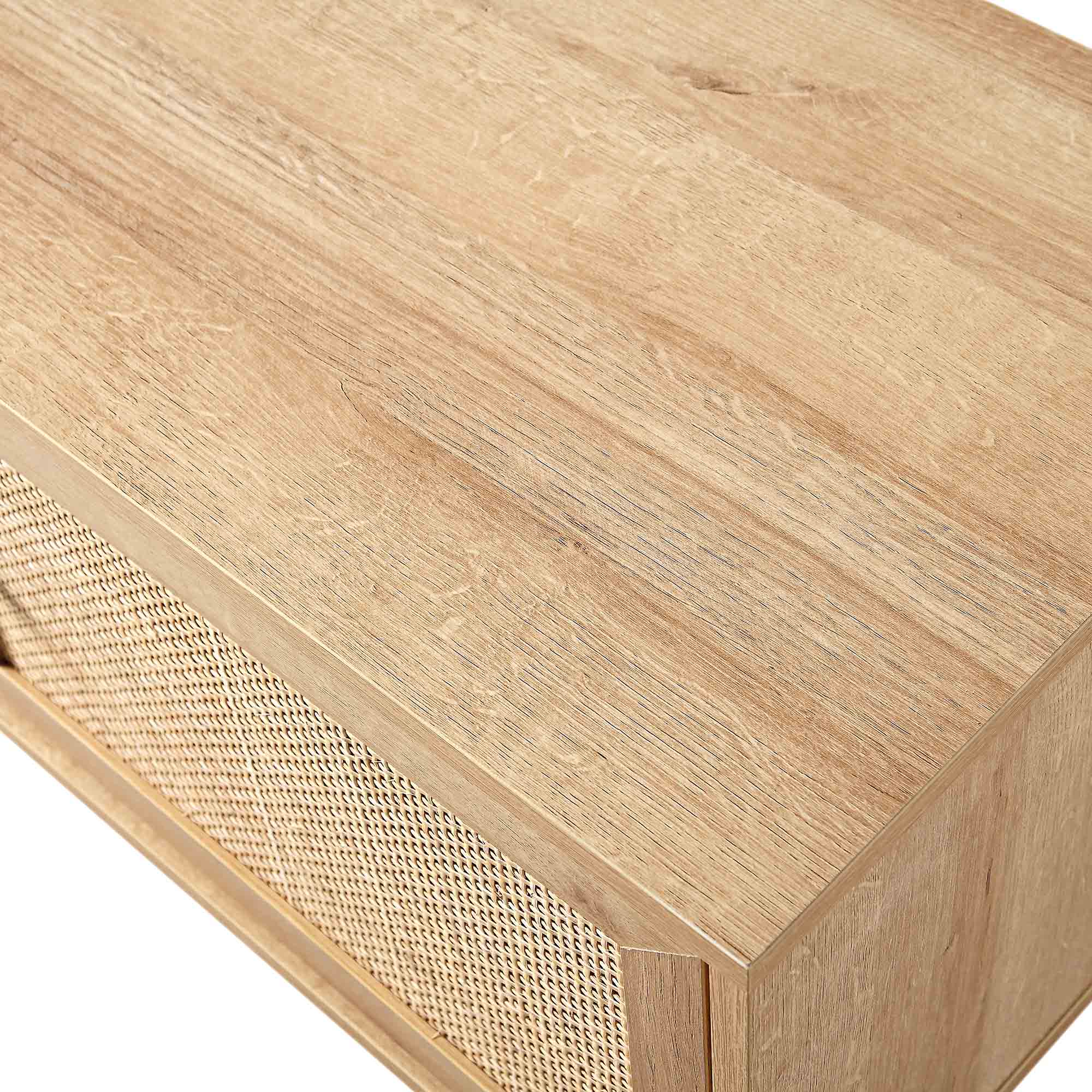 Woven Rattan 79in. Wide TV Unit, Natural