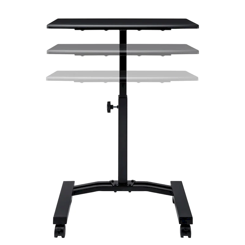 airLIFT Mobile Height Adjustable Solid-Top Laptop Desk Cart
