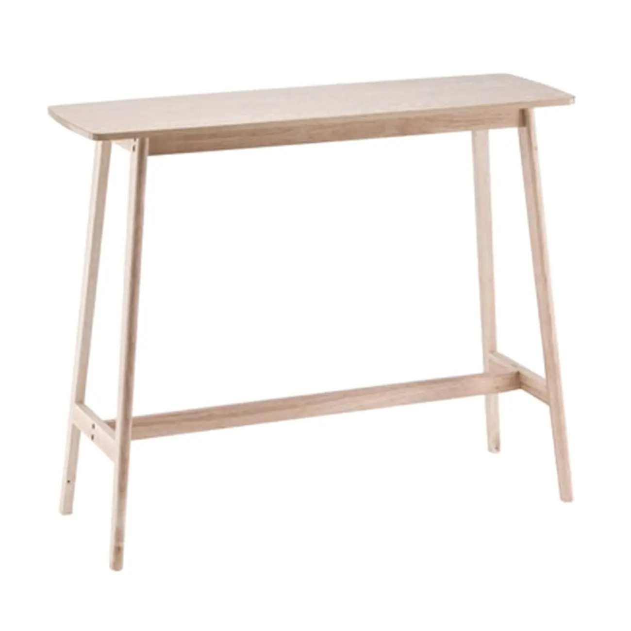 Scandinavian Wooden Freeform Bar Height Table for Dining Room