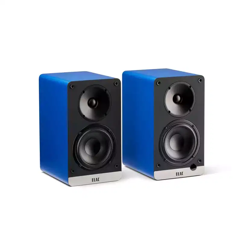 ELAC LS10-B SPEAKER STANDS And DEBUT ConneX BOOKSHELVES-BLUE