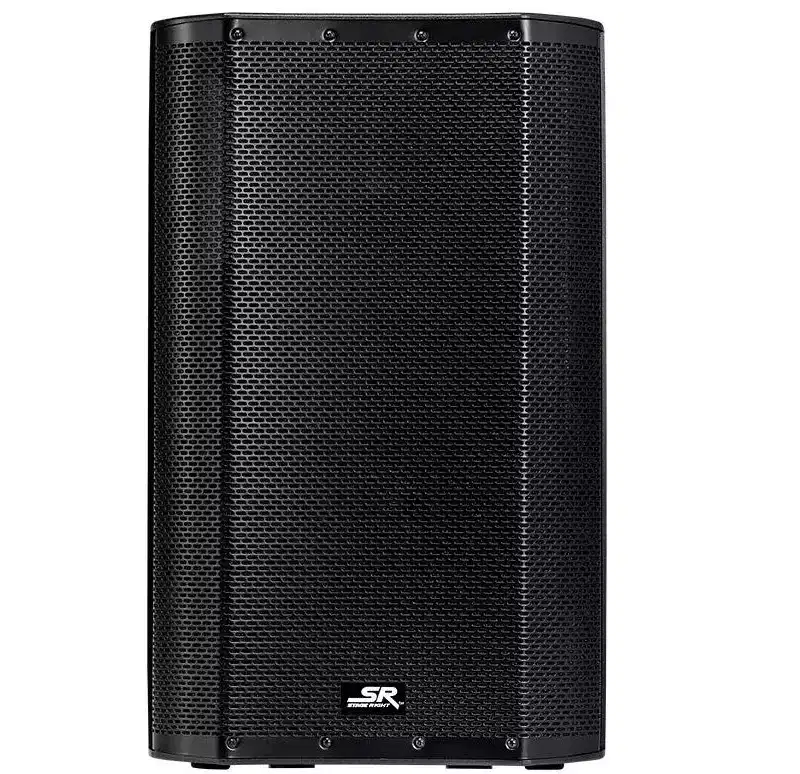 Monoprice SRD215 Powered Speaker 15in, with Class D Amp, Built-in Digital Sound Processor DSP, and Bluetooth Streaming, Portable and Lightweight -