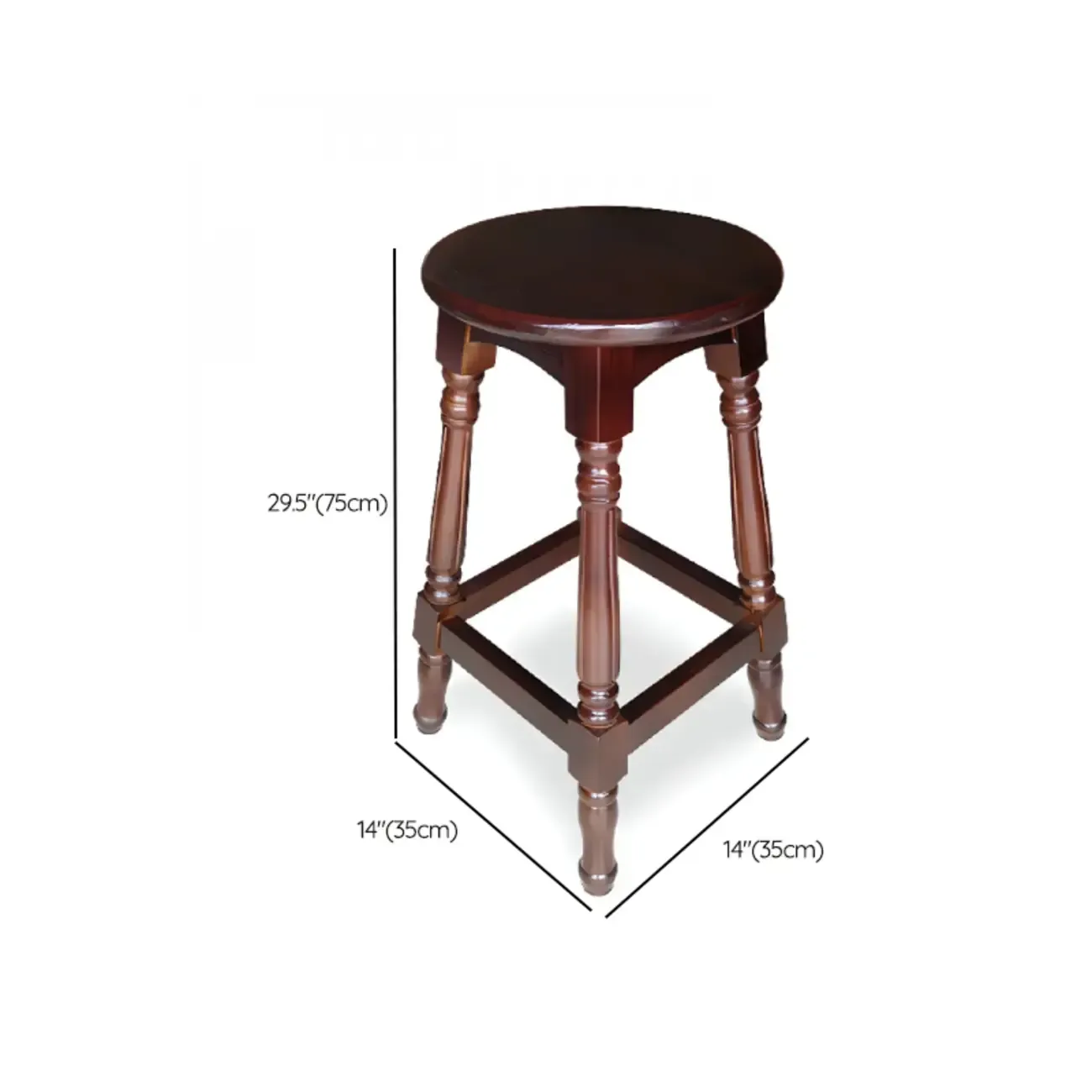 Bar Height Swivel Scandinavian Leather Bar Stools