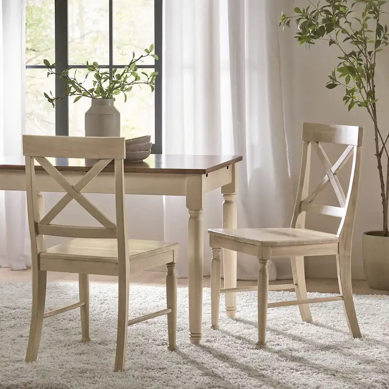 Rovie Acacia Wood Dining Chair (Set of 2) by Christopher Knight Home