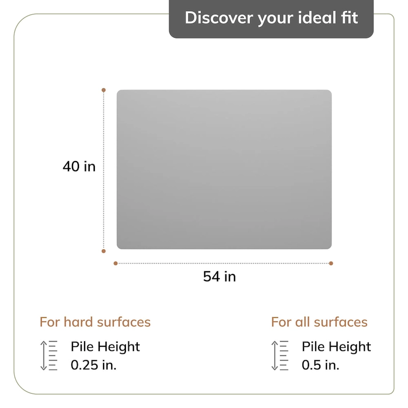 Jani 36  x 48  1/4  Rug'd Chair Mat