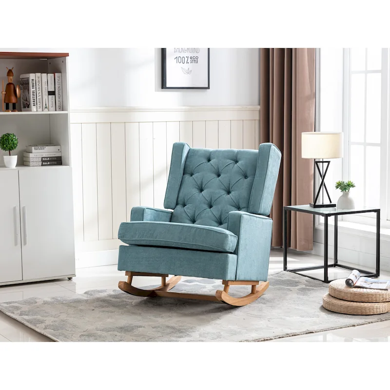 Modern 33.8 Tufted Rocking Chair