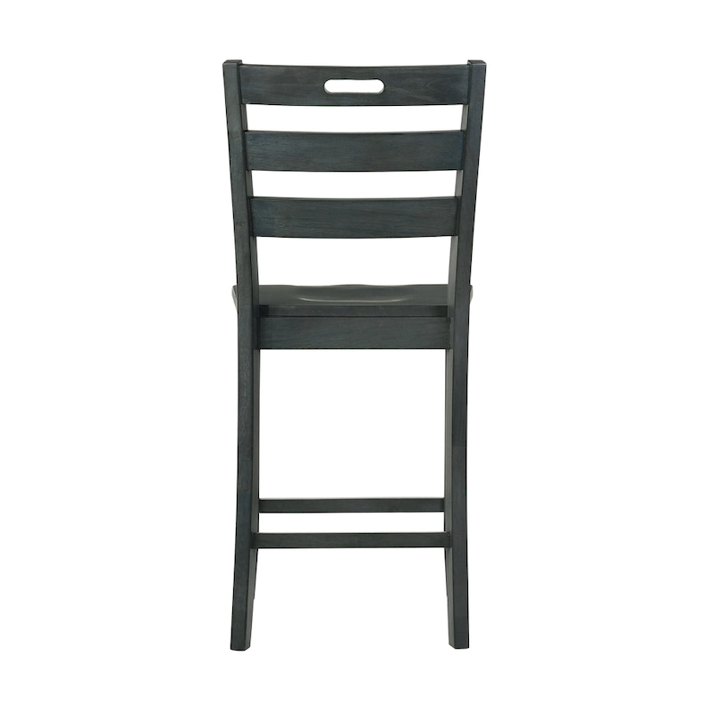 Rangel Rustic Wood Ladder Back Counter Height Chairs by Furniture of America (Set of 2)