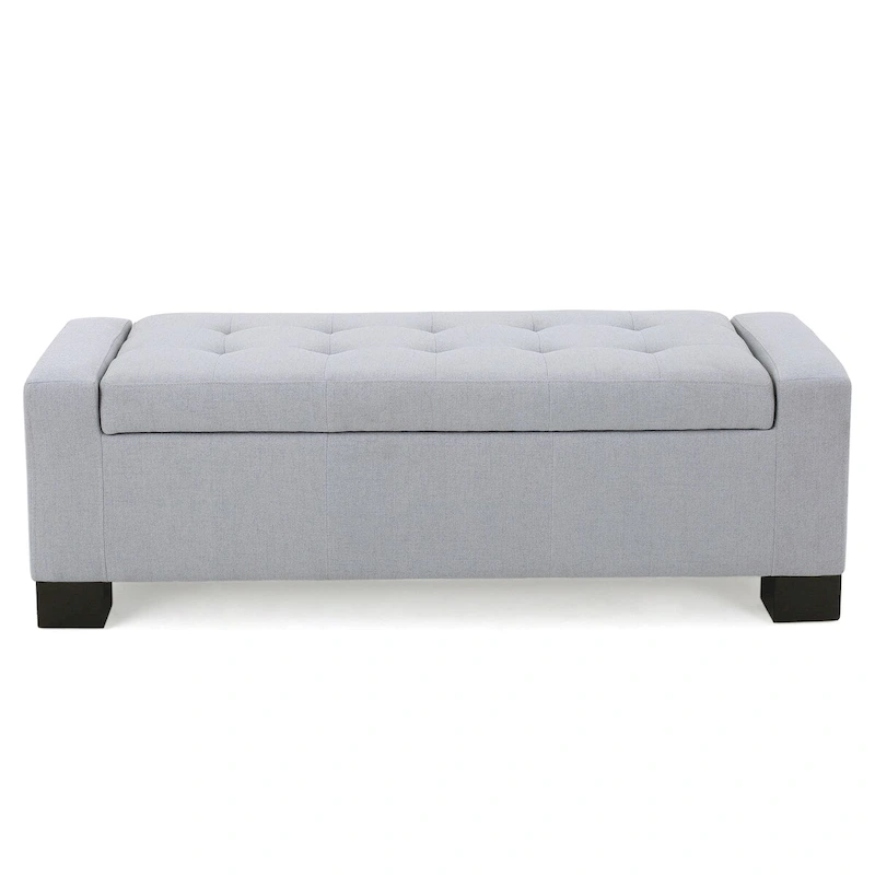 Modern Upholstered Storage Bench for Living Room Entryway