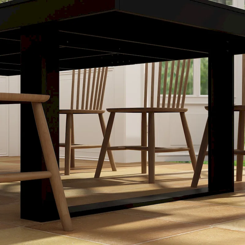 Modern Office Conference Meeting Room Table, 86.6X47.2 Computer Desk