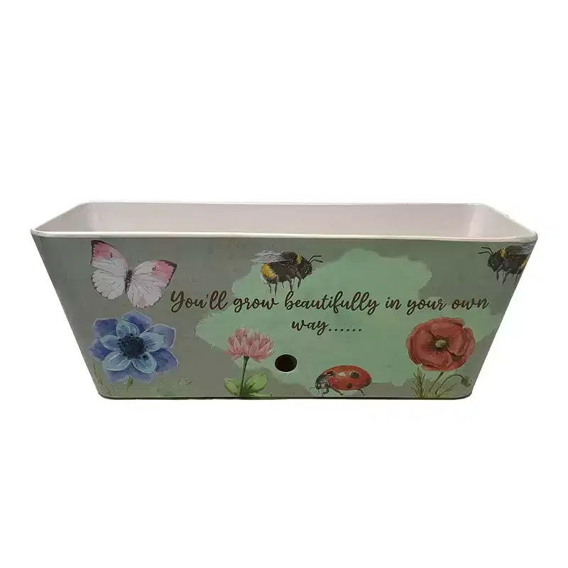 Tierra Garden 16 Rectangular Self-Watering Bamboo Planter