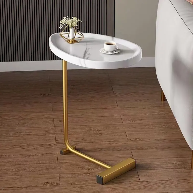 2-Piece C-Shaped Side Table Coffee Table Small Sofa Table