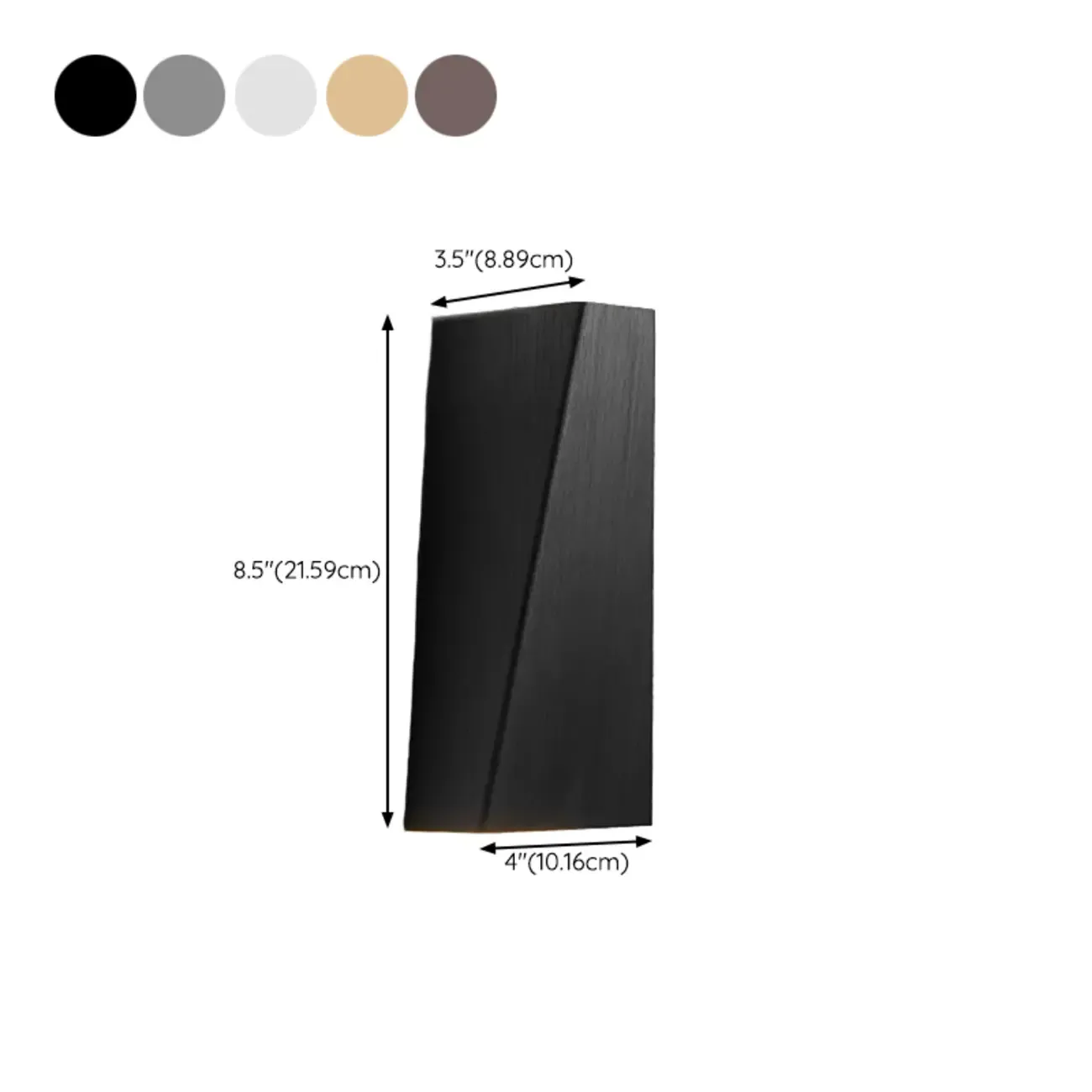 2 Lights Geometric Simple Wall Light Fixture Metal Shade